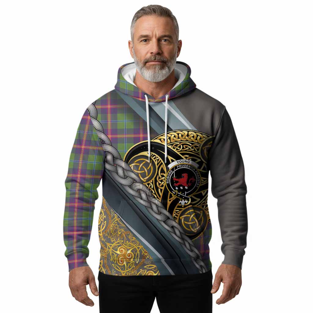 Young Tartan Crest Hoodie Scottish Triskele Celtic