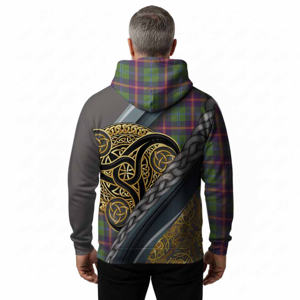 Young Tartan Crest Hoodie Scottish Triskele Celtic