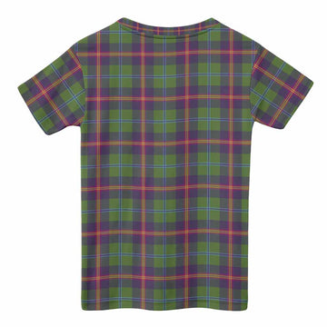 Young Tartan Crest Kid T-shirt Ferocious Lion Style