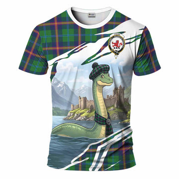 Young Tartan Crest Loch Ness Monster Scottish Heritage Art T-Shirt