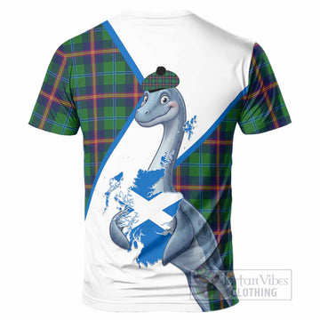 Young Tartan Crest Loch Ness Monster T-Shirt Nessie Scottish Map Tha Gradh Agam Air Alba