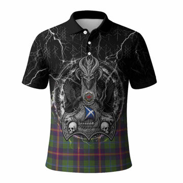 Young Tartan Crest Polo Shirt Celtic Odin's Raven Legacy