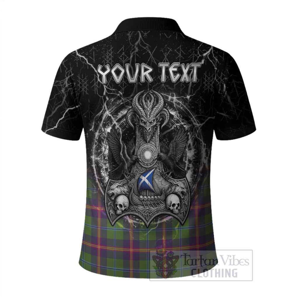 Young Tartan Crest Polo Shirt Celtic Odin's Raven Legacy