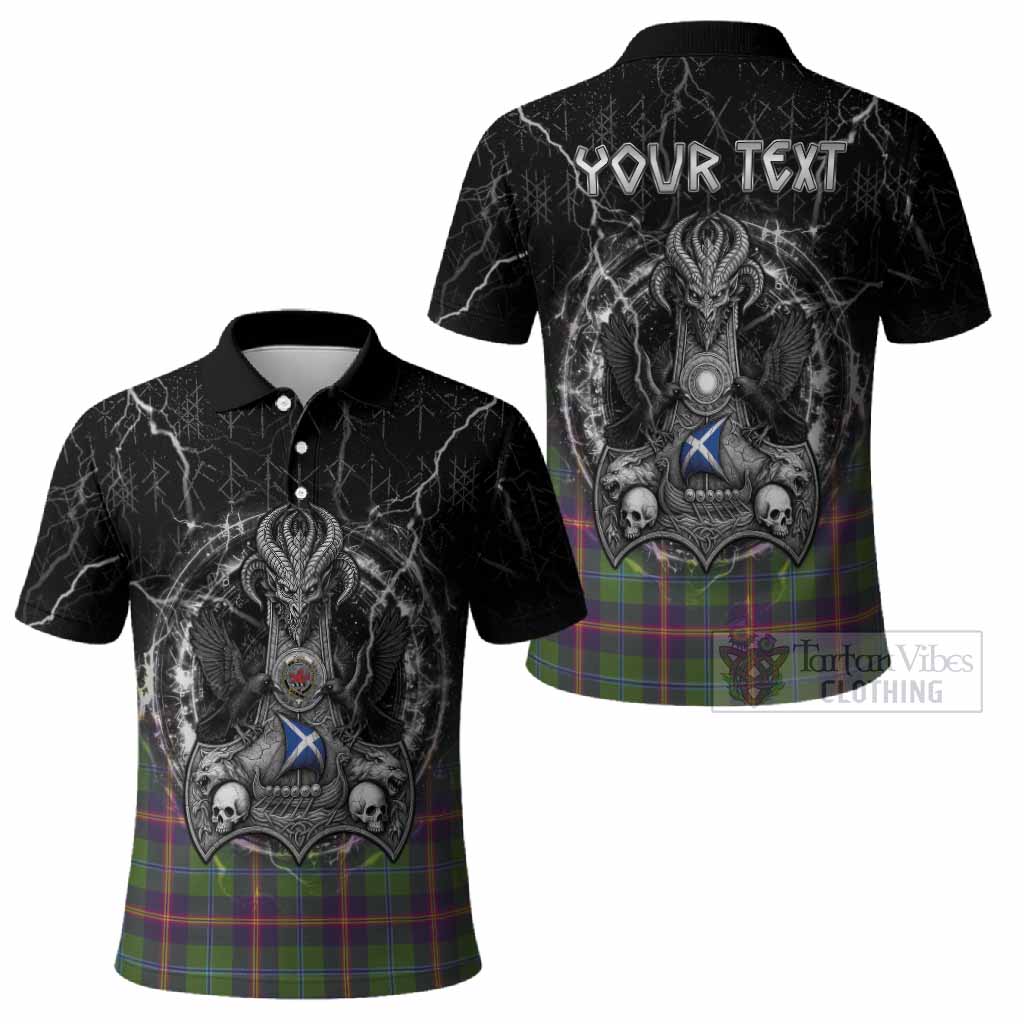 Young Tartan Crest Polo Shirt Celtic Odin's Raven Legacy