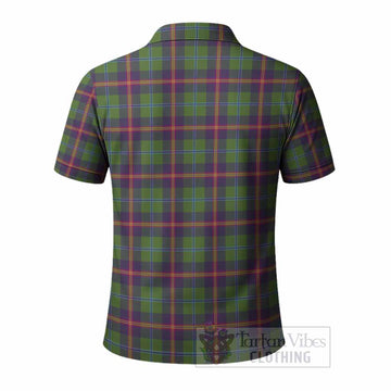 Young Tartan Crest Polo Shirt Ferocious Lion Style