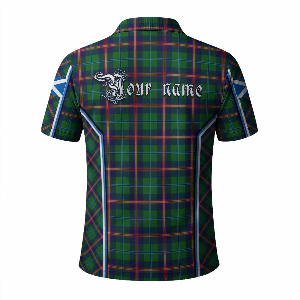 Young Tartan Crest Polo Shirt Scotland Coat of Arm Flag Style - Tartan Vibes Clothing