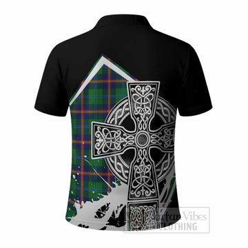 Young Tartan Crest Polo Shirt Scottish Celtic Cross Heritage - Tartan Vibes Clothing