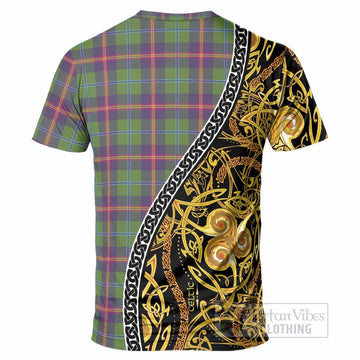 Young Tartan Crest T-Shirt Celtic Knot and Triple Trickle Spiral Symbols
