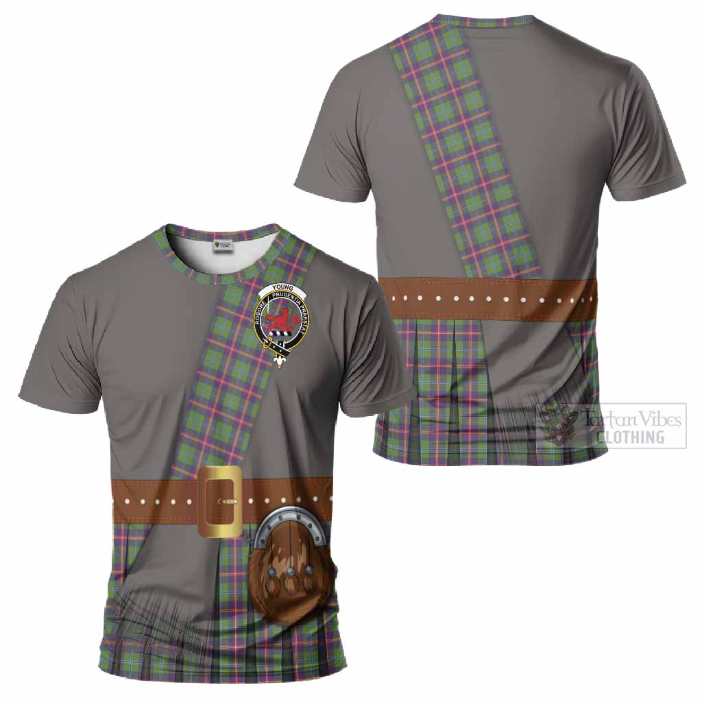 Young Tartan Crest T-Shirt Kilt Costume Style