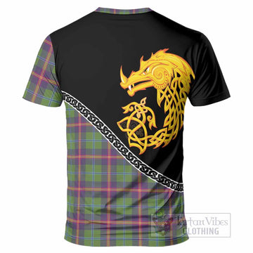 Young Tartan Crest T-Shirt Legendary Dragon Knot Half Style