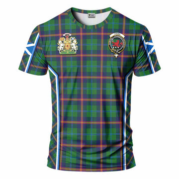 Young Tartan Crest T-shirt Scotland Coat of Arm Flag Style - Tartan Vibes Clothing