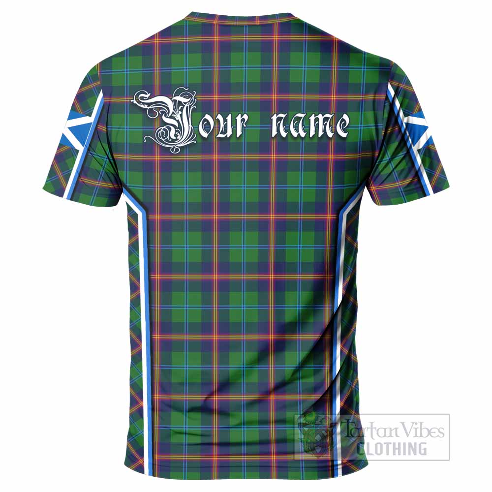 Young Tartan Crest T-shirt Scotland Coat of Arm Flag Style - Tartan Vibes Clothing