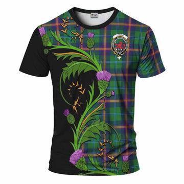 Young Tartan Crest T-Shirt Scottish Thistle Pride Heritage Art