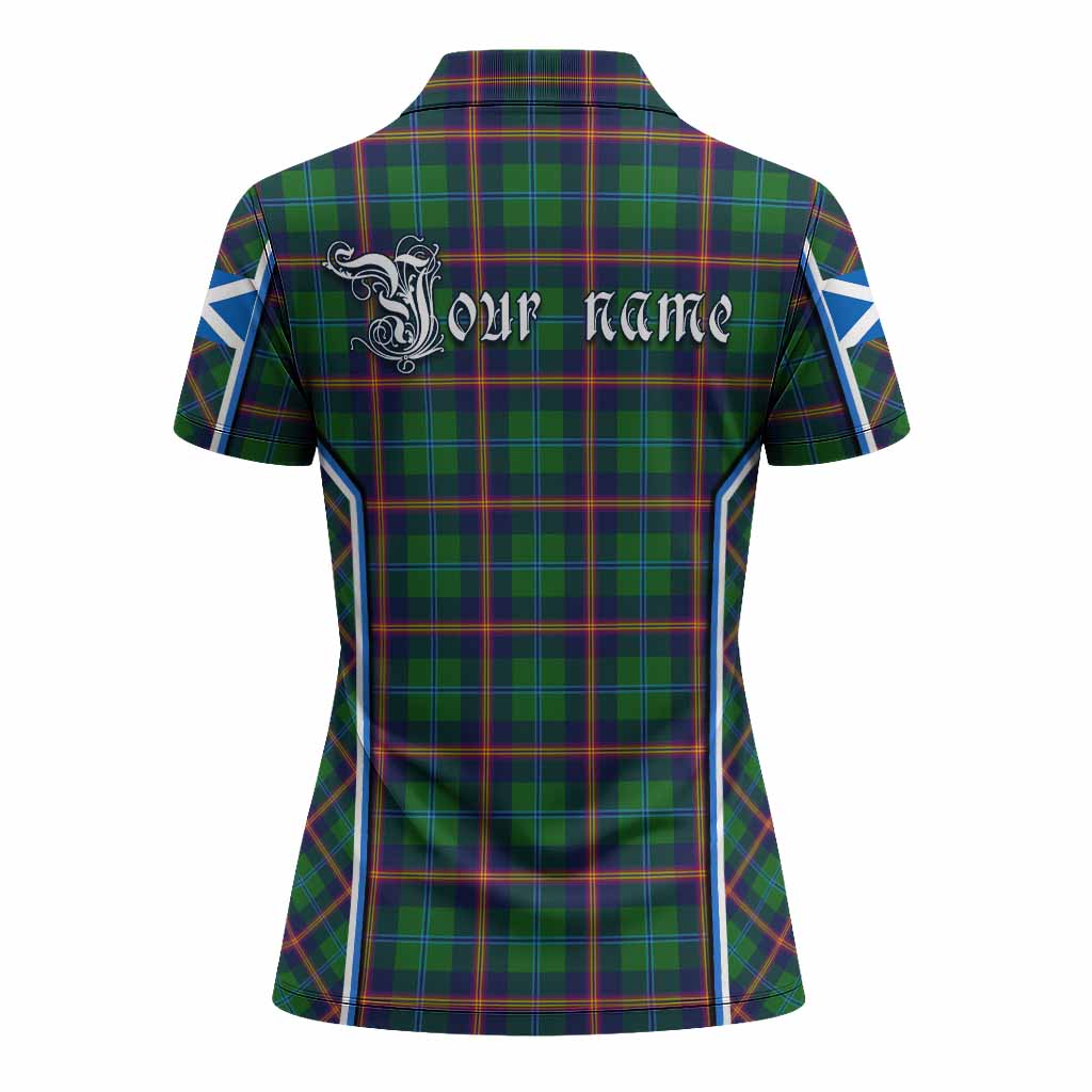 Young Tartan Crest Women's Polo Shirt Scotland Coat of Arm Flag Style - Tartan Vibes Clothing