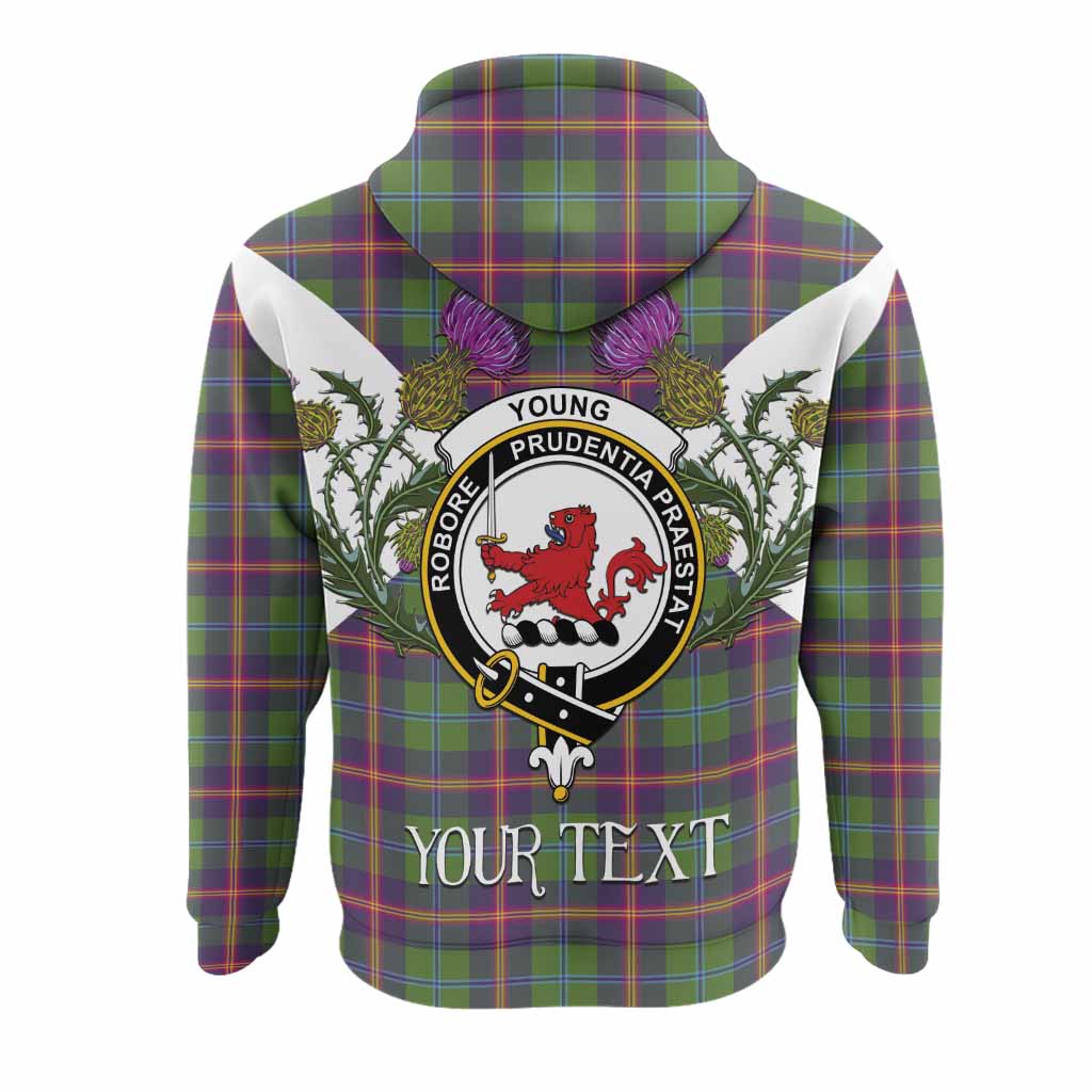 Young Tartan Family Crest Hoodie Scottish Burns Night Thistle Floral