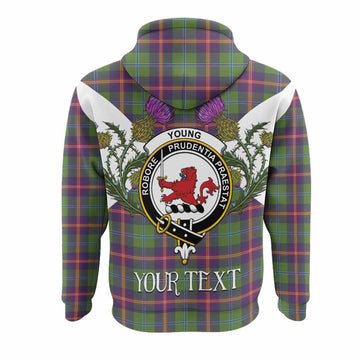 Young Tartan Family Crest Hoodie Scottish Burns Night Thistle Floral