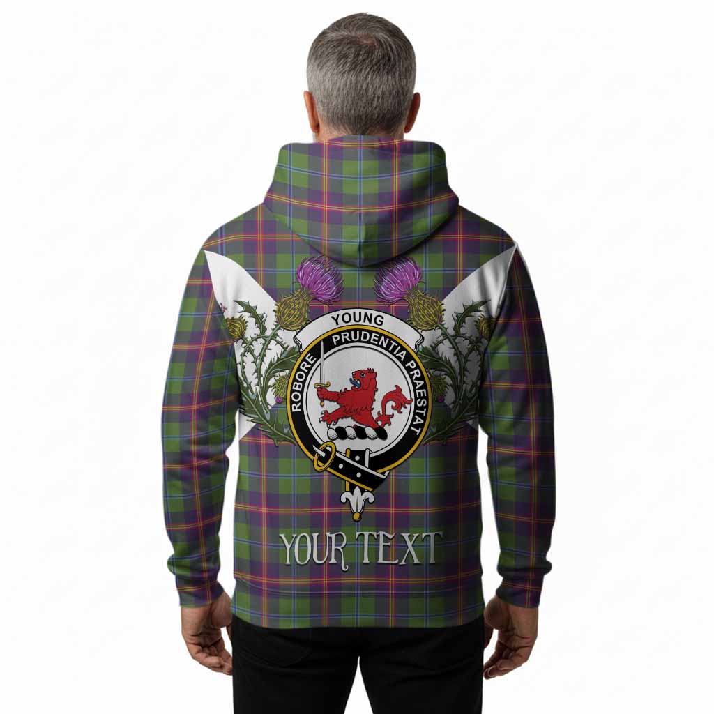 Young Tartan Family Crest Hoodie Scottish Burns Night Thistle Floral