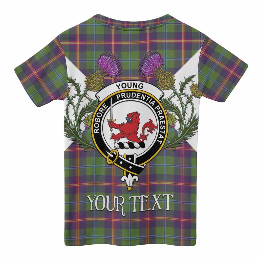 Young Tartan Family Crest Kid T-shirt Scottish Burns Night Thistle Floral