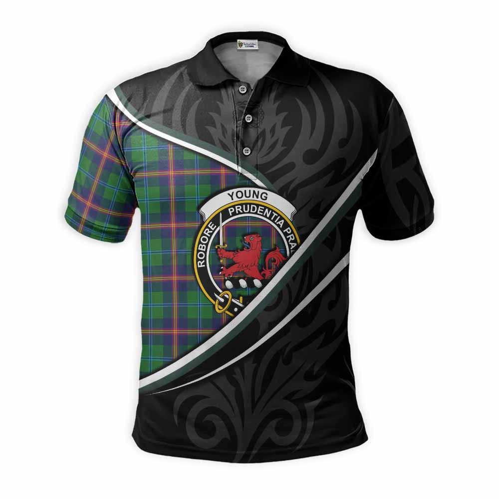 Young Tartan Family Crest Polo Shirt Celtic Scottish Thistle Floral - Tartan Vibes Clothing