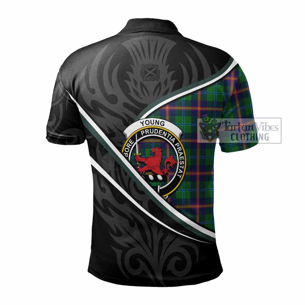 Young Tartan Family Crest Polo Shirt Celtic Scottish Thistle Floral - Tartan Vibes Clothing