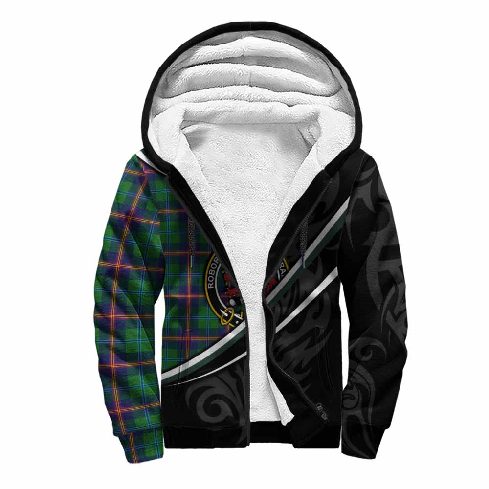 Young Tartan Family Crest Sherpa Hoodie Celtic Scottish Thistle Floral - Tartan Vibes Clothing