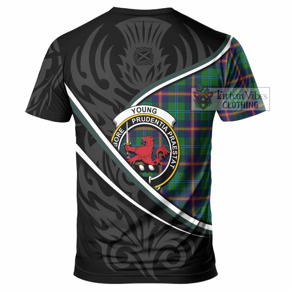 Young Tartan Family Crest T-shirt Celtic Scottish Thistle Floral - Tartan Vibes Clothing