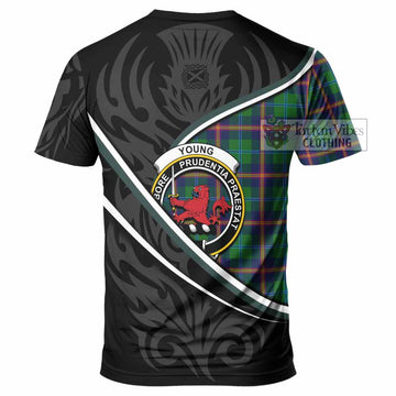 Young Tartan Family Crest T-shirt Celtic Scottish Thistle Floral - Tartan Vibes Clothing
