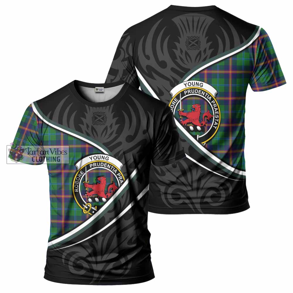 Young Tartan Family Crest T-shirt Celtic Scottish Thistle Floral - Tartan Vibes Clothing