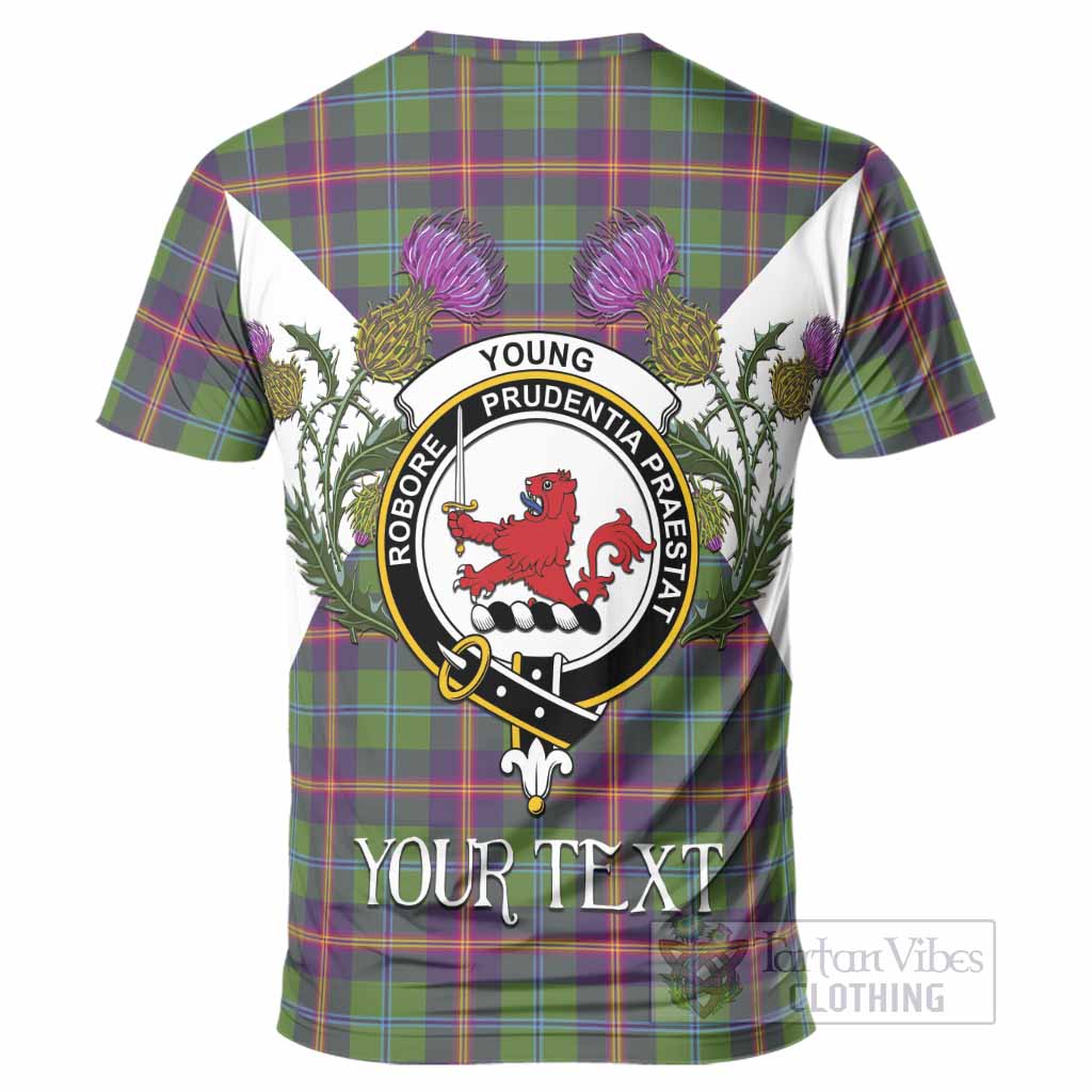 Young Tartan Family Crest T-Shirt Scottish Burns Night Thistle Floral