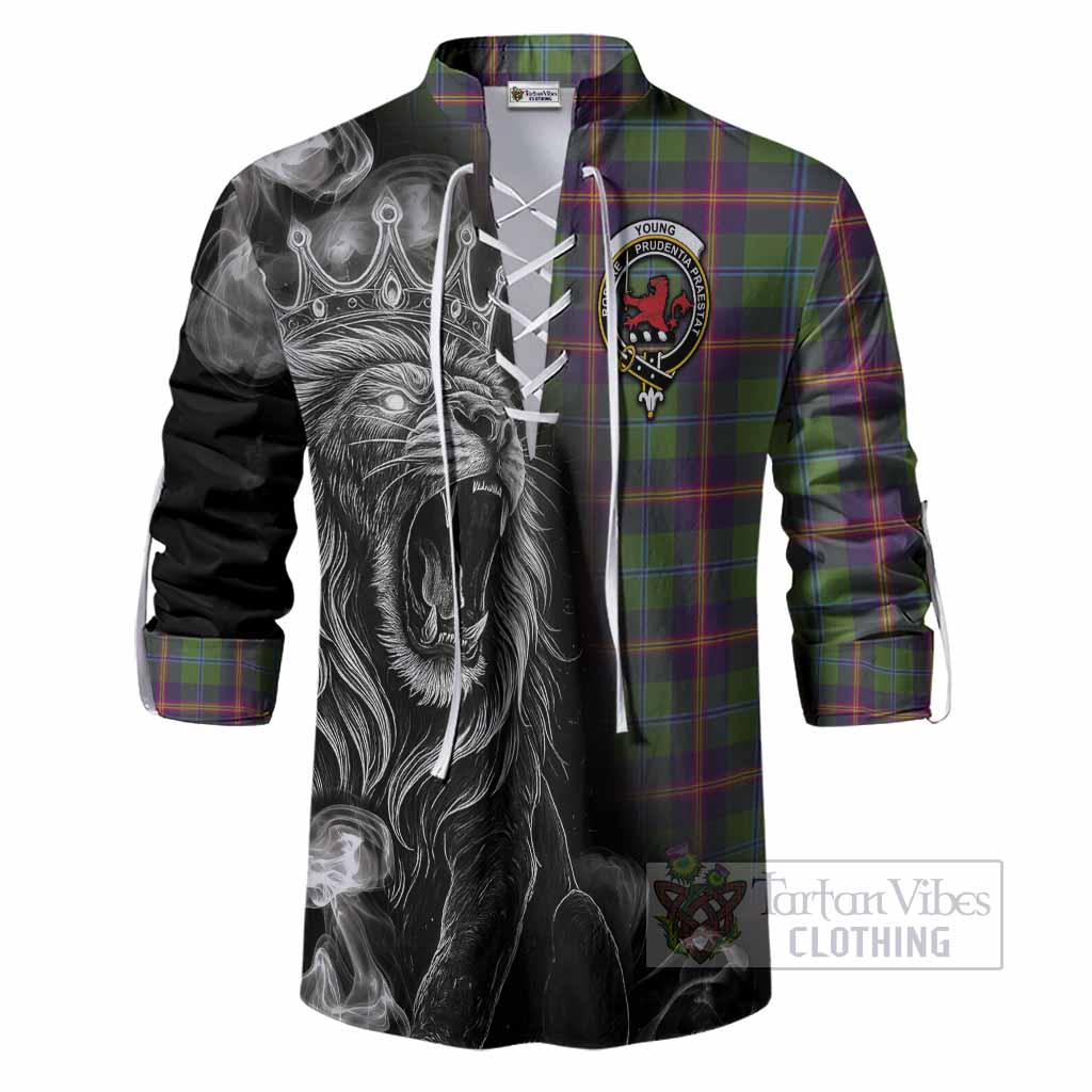 Young Tartan Ghillie Shirt Roaring Lion Heritage