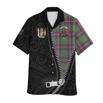 Young Tartan Hawaiian Shirt New Zealand Pattern Unique Zipper Stylized