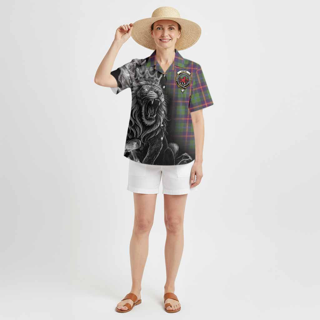 Young Tartan Hawaiian Shirt Roaring Lion Heritage