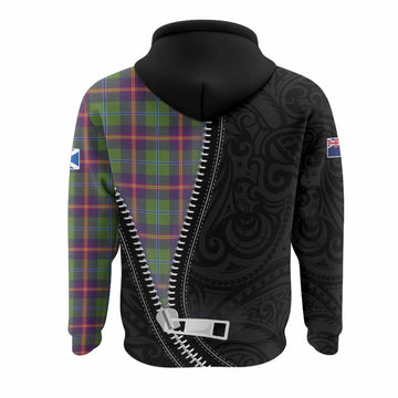 Young Tartan Hoodie New Zealand Pattern Unique Zipper Stylized