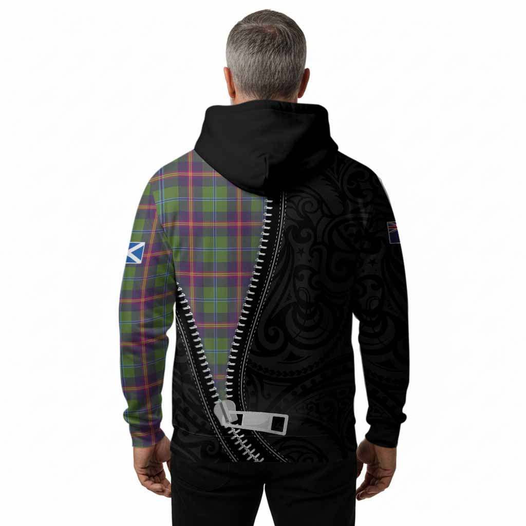 Young Tartan Hoodie New Zealand Pattern Unique Zipper Stylized