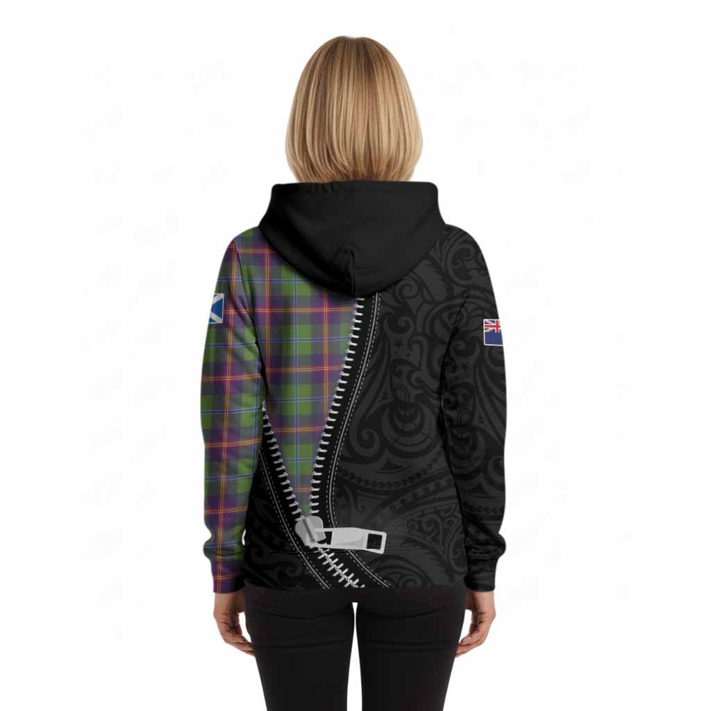 Young Tartan Hoodie New Zealand Pattern Unique Zipper Stylized