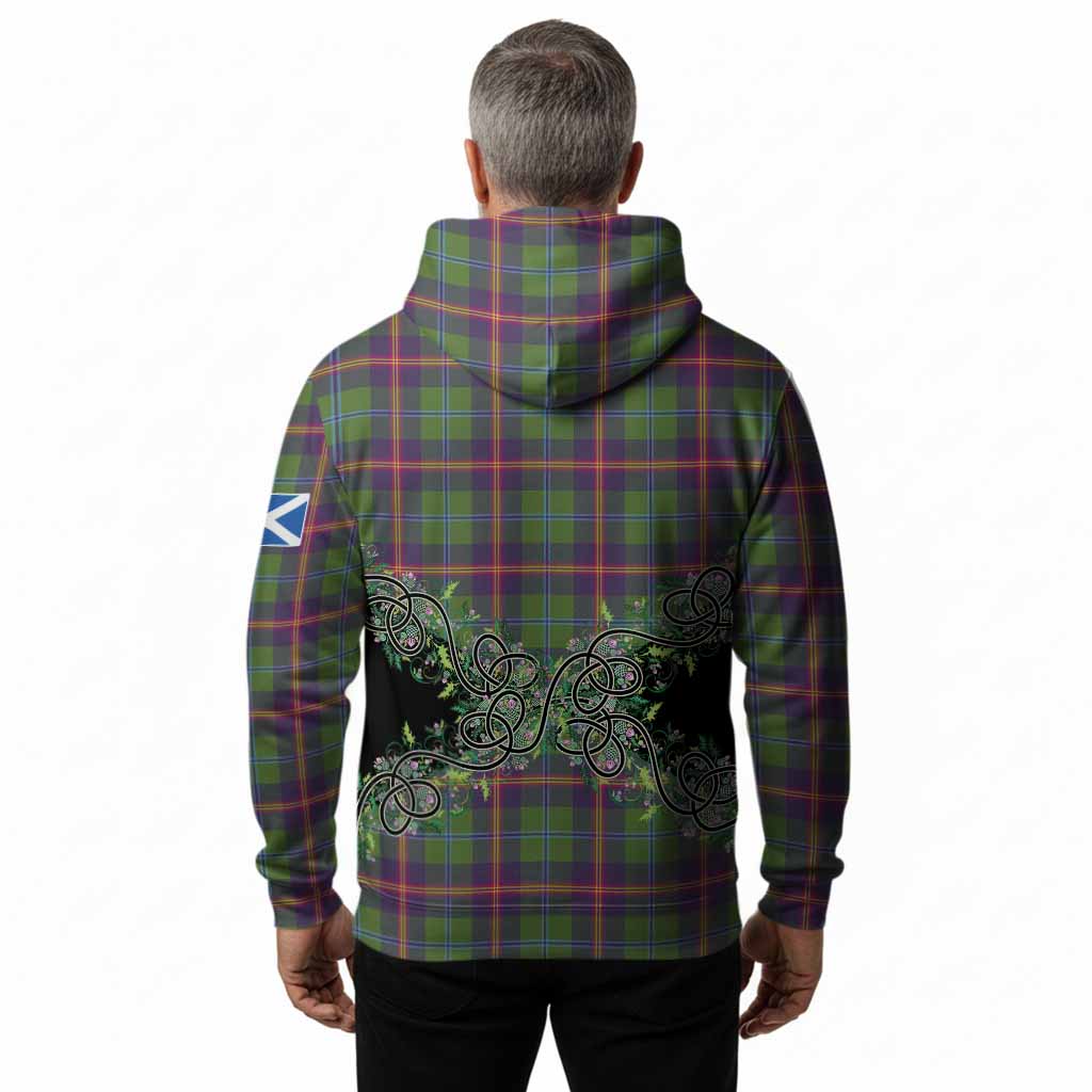 Young Tartan Hoodie Thistle Scottish Spirit