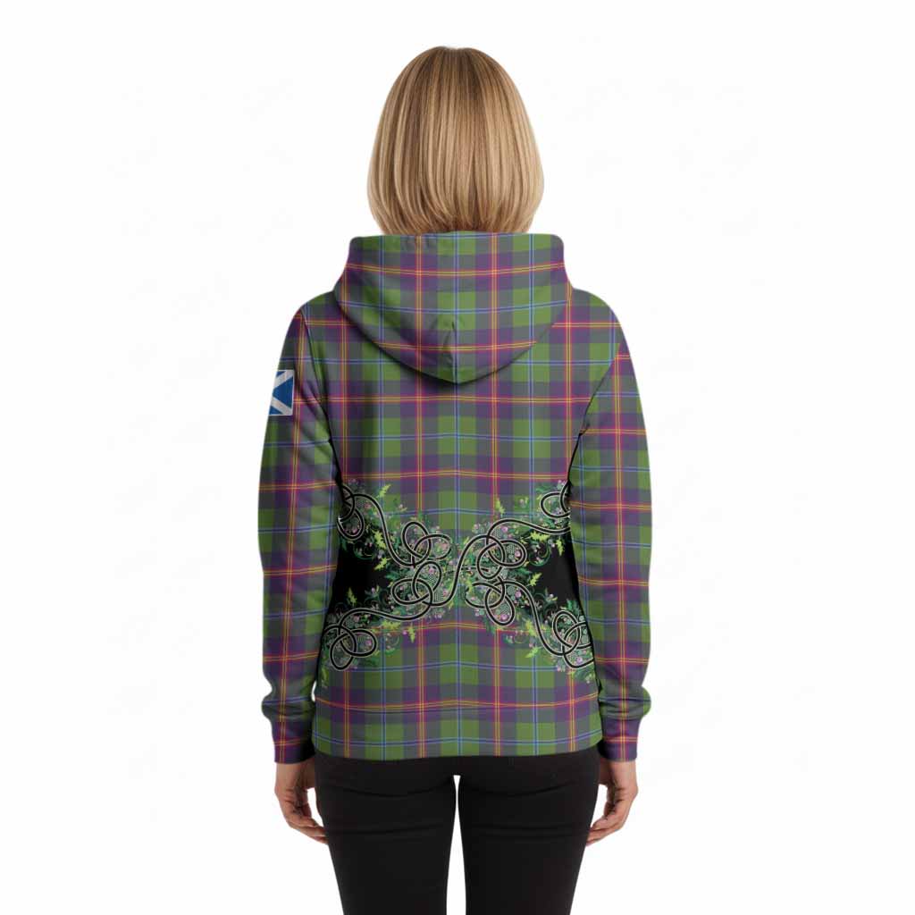 Young Tartan Hoodie Thistle Scottish Spirit