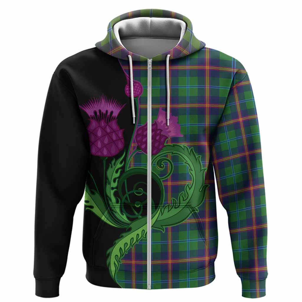 Young Tartan Hoodie Traditional Scottish Thistle