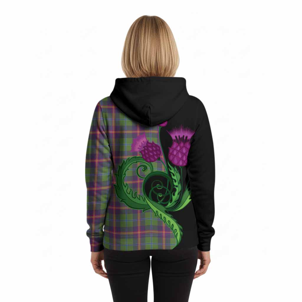 Young Tartan Hoodie Traditional Scottish Thistle