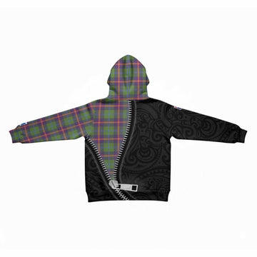 Young Tartan Kid Hoodie New Zealand Pattern Unique Zipper Stylized