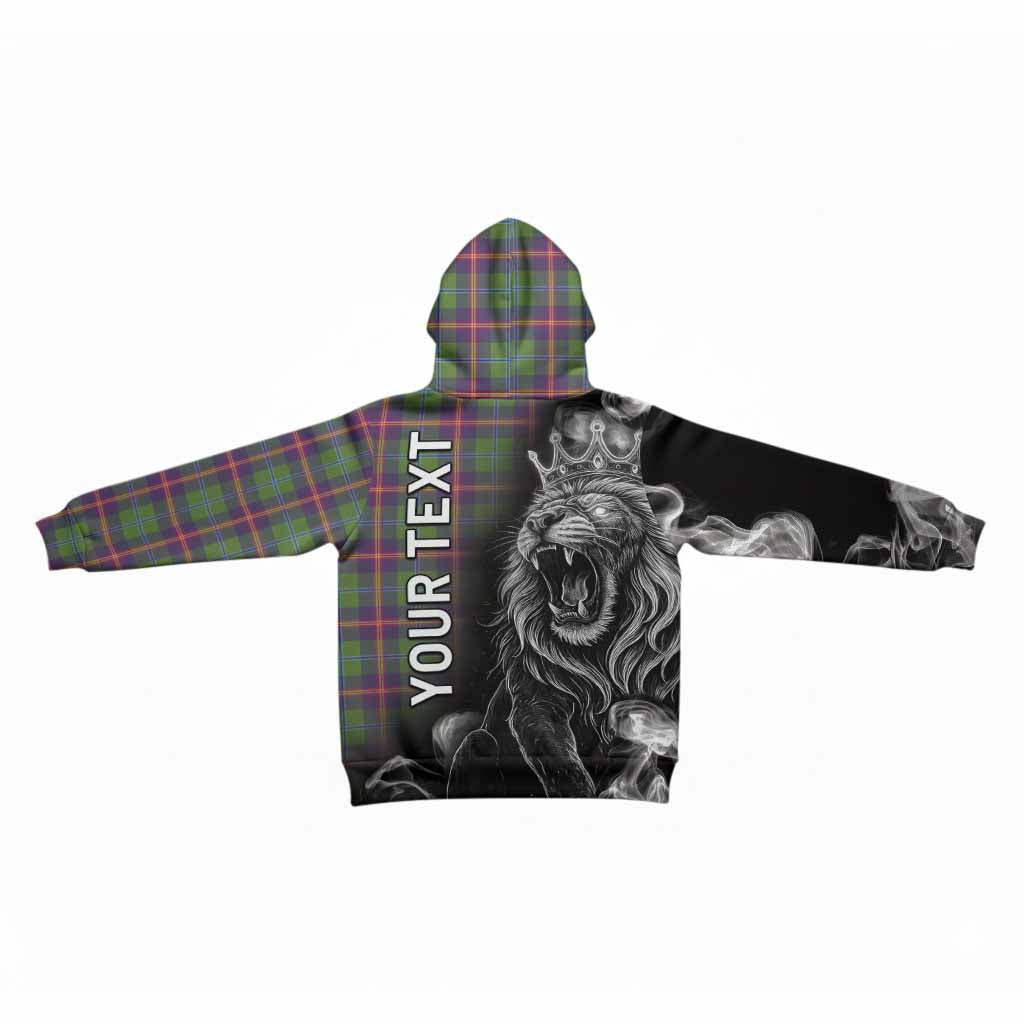 Young Tartan Kid Hoodie Roaring Lion Heritage