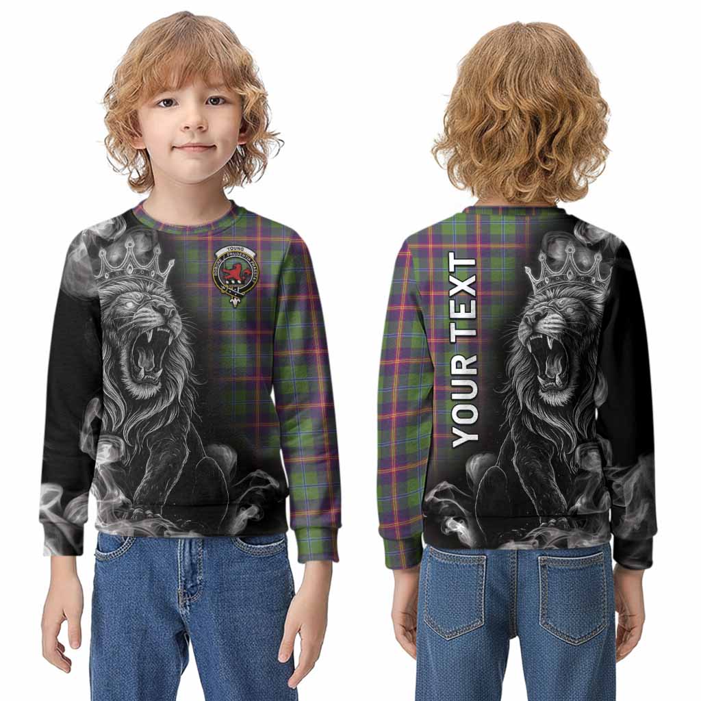 Young Tartan Kid Knitted Sweatshirt Roaring Lion Heritage