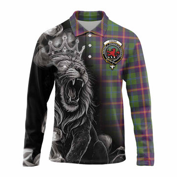Young Tartan Long Sleeve Polo Shirt Roaring Lion Heritage