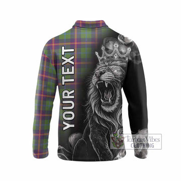 Young Tartan Long Sleeve Polo Shirt Roaring Lion Heritage