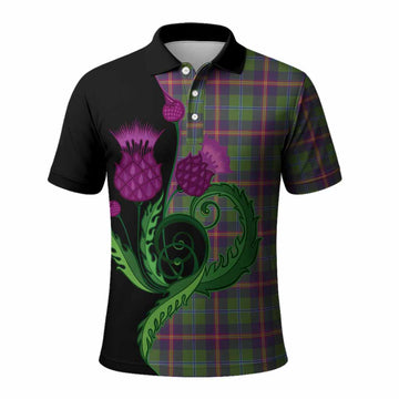 Young Tartan Polo Shirt Traditional Scottish Thistle