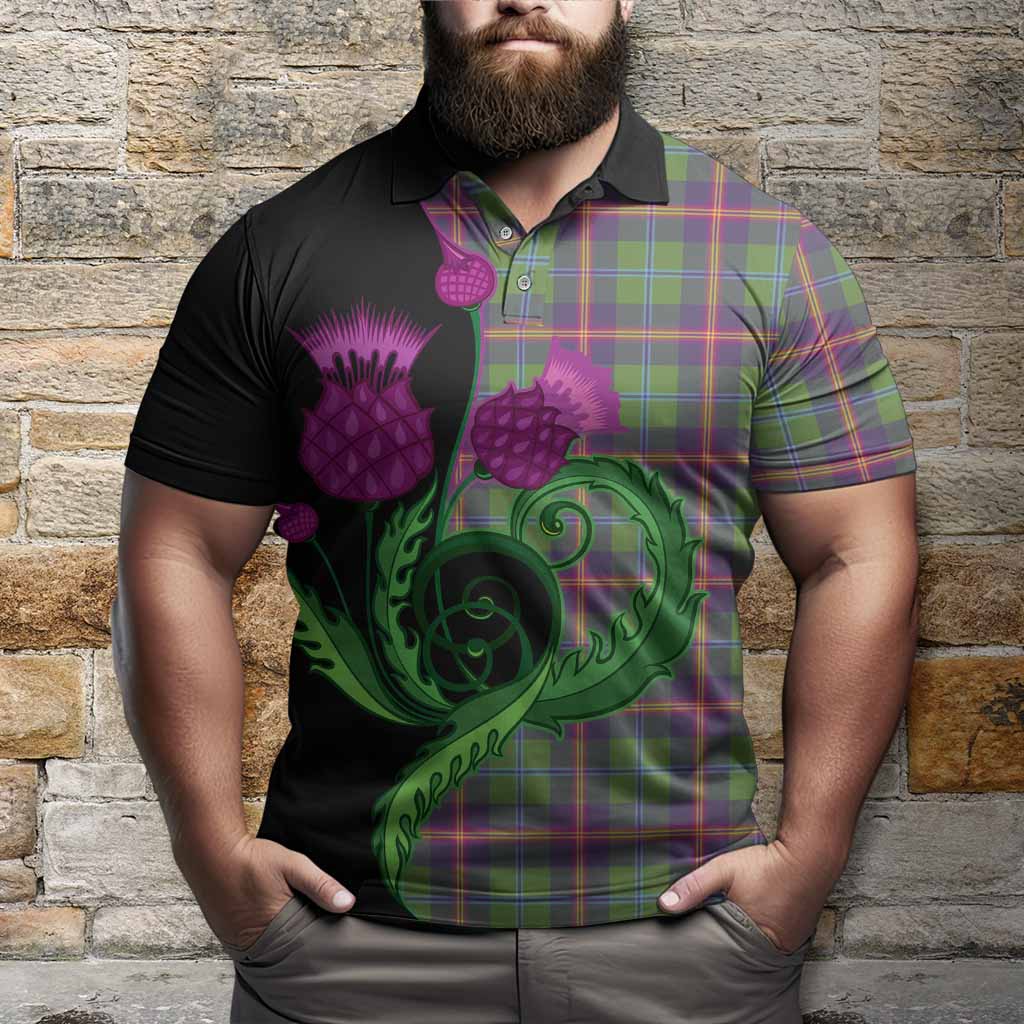 Young Tartan Polo Shirt Traditional Scottish Thistle