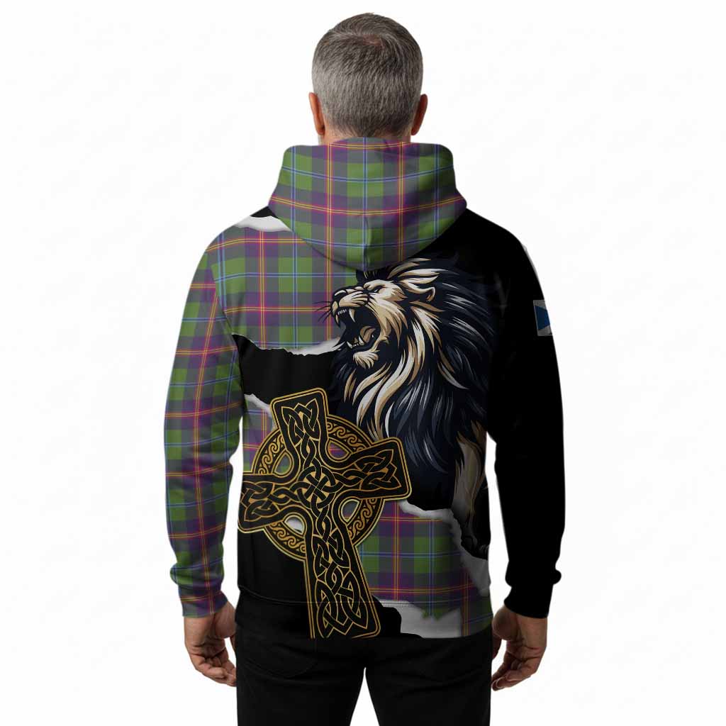Young Tartan Scottish Hoodie Lion Celtic Heritage