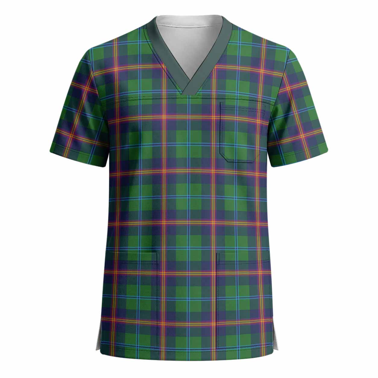 Young Tartan Scrub Top - Tartan Vibes Clothing