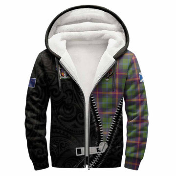 Young Tartan Sherpa Hoodie New Zealand Pattern Unique Zipper Stylized