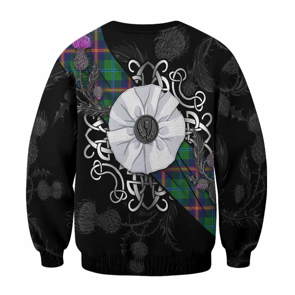 Young Tartan Sweatshirt Jacobite White Rose - Tartan Vibes Clothing